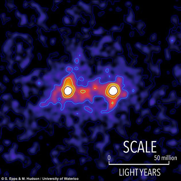 科學家初次取得暗物質“橋”圖畫：銜接不同星係